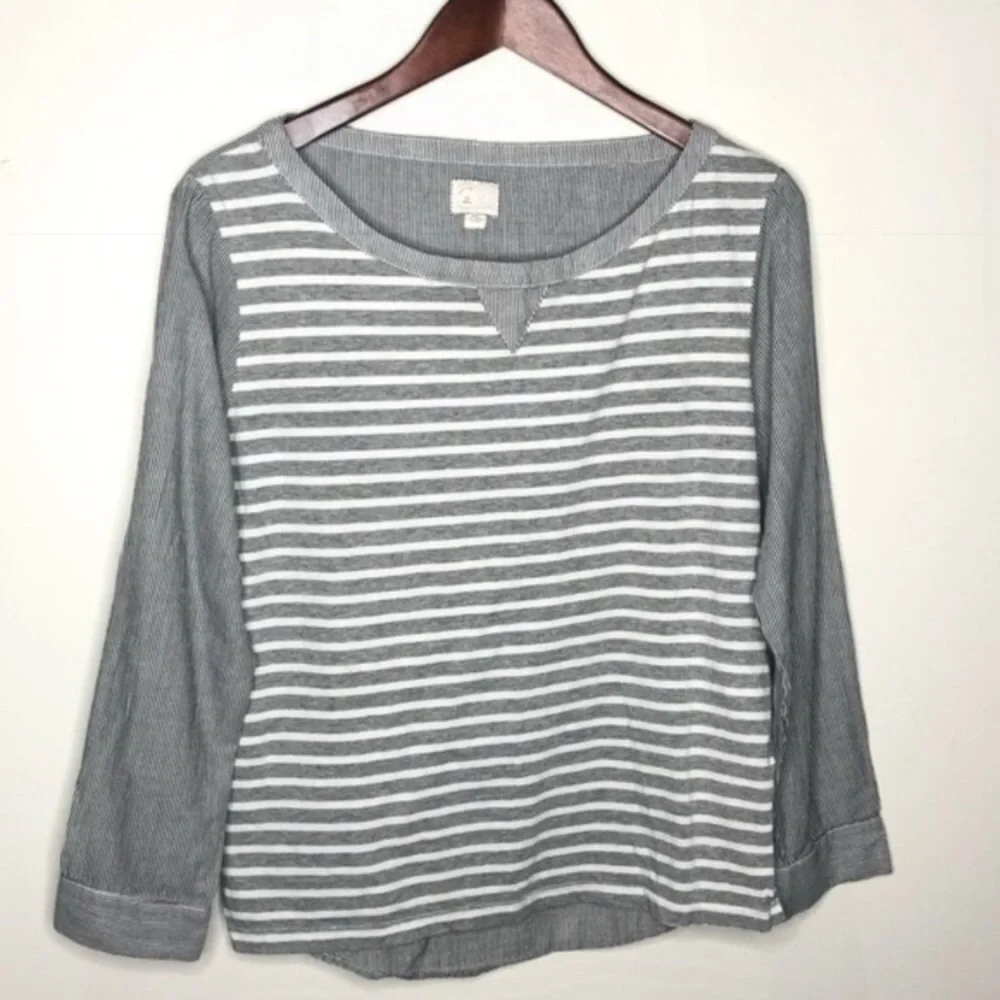 ANTHROPOLOGIE Postmark Conductor Stripe Top - Picture 4 of 11